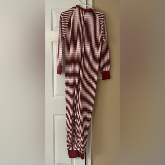 Burt’s Bees Men’s Size M Organic Holiday Striped One-Piece Family Pajamas - Picture 5 of 10